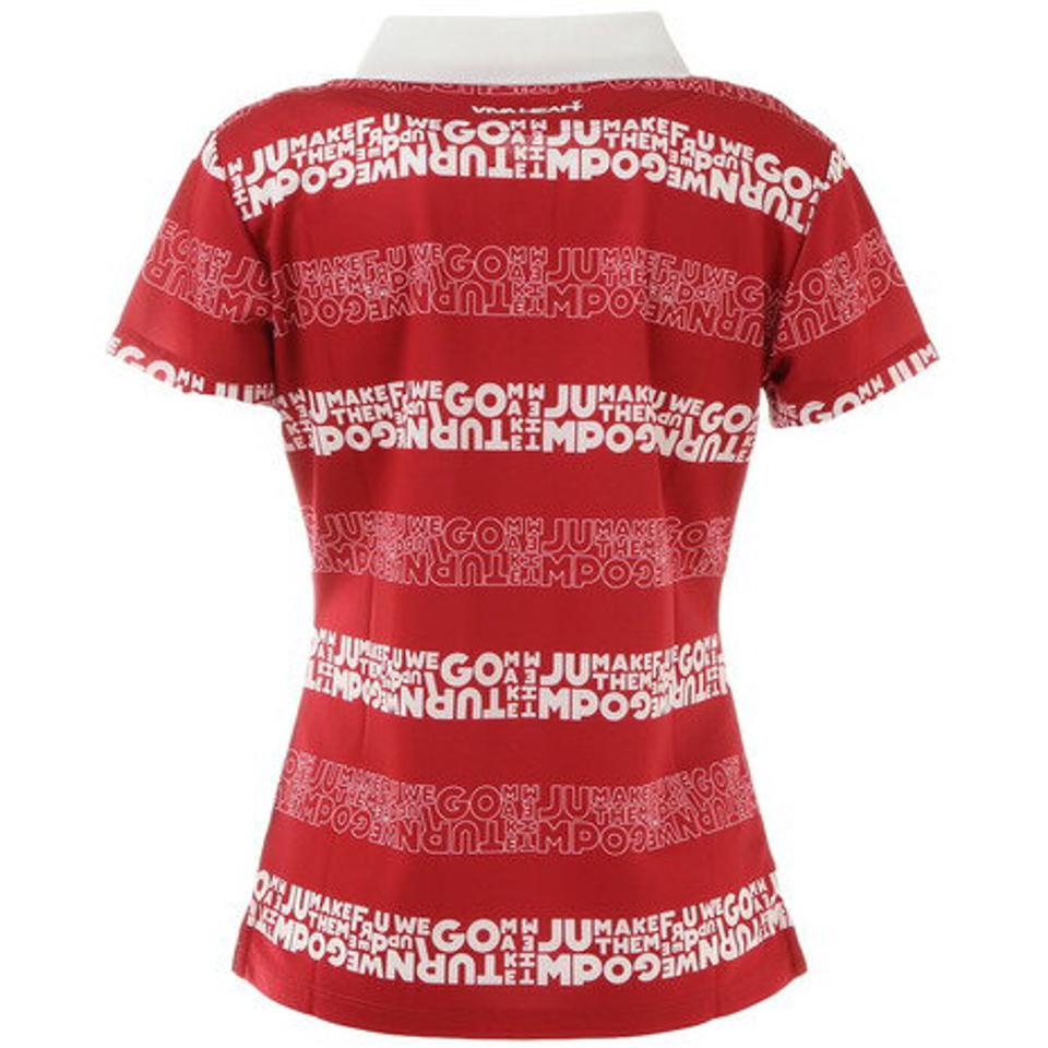 ビバハート(VIVA HEART)(レディース)ゴルフウェア Lyricボーダーシャツ 012-22541-063VMI