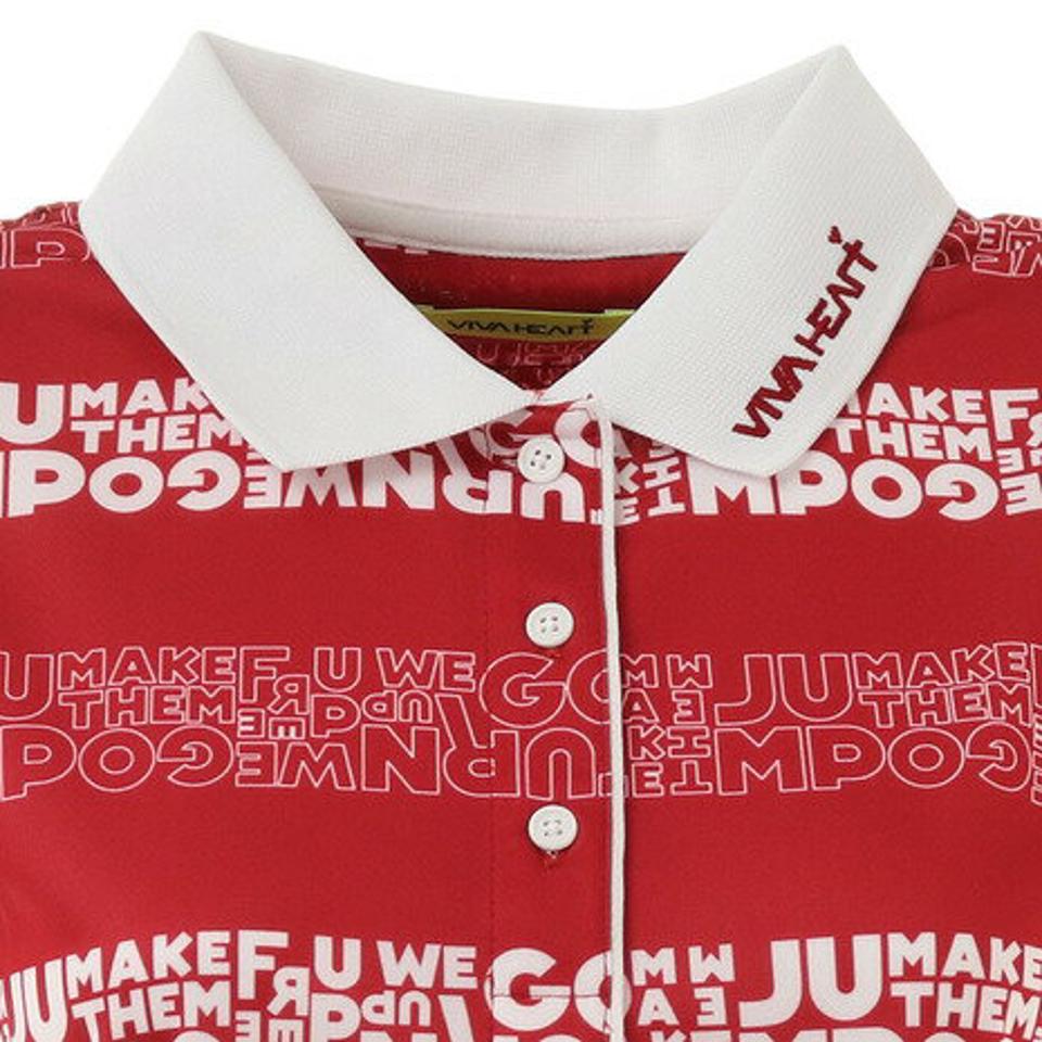 ビバハート(VIVA HEART)(レディース)ゴルフウェア Lyricボーダーシャツ 012-22541-063VMI