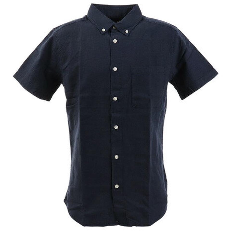 エーシーピージー(ACPG) メンズ シャツ リネンミックス 半袖 871PA0EG3108NVY (メンズ)