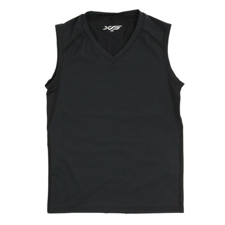 エックスティーエス(XTS)(キッズ)バスケットボールウェア ジュニア 冷感ノースリーブ インナーシャツ 751G2ES7228 BLK