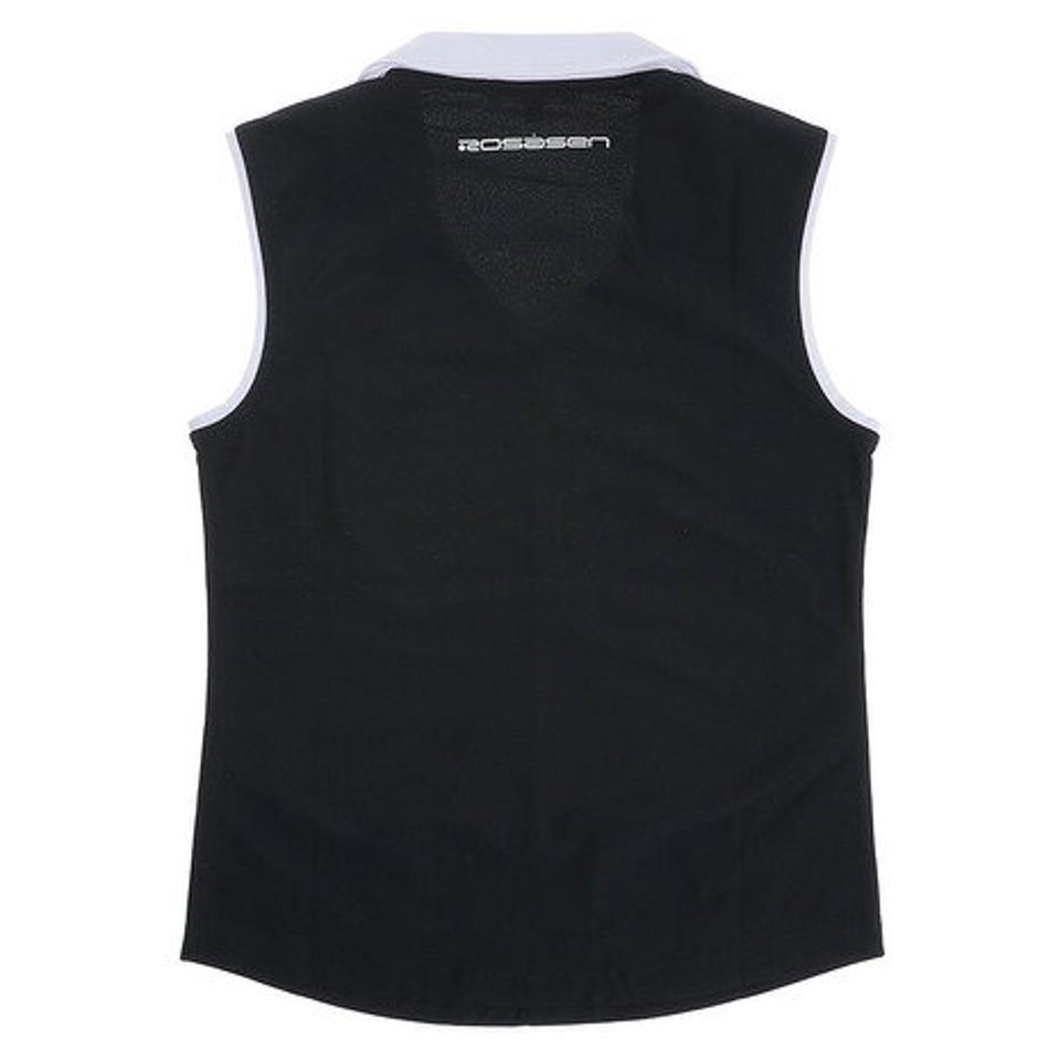 ROSASEN バイカラーノースリーブシャツ 048-22472-019 (レディース)