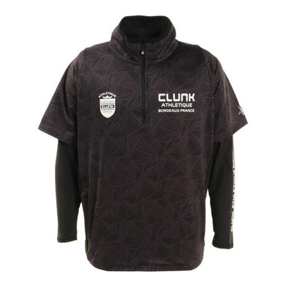 クランク(CLUNK)(メンズ)ゴルフウェア アンダーセット3WAYハーフジップ長袖シャツ CL5LTG07 BLK.