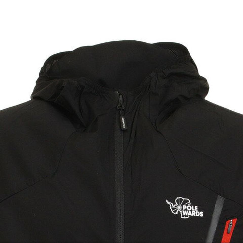 POLEWARDS(メンズ)ランニング UltraLight Windフーディ PW2HJN17 BLK..