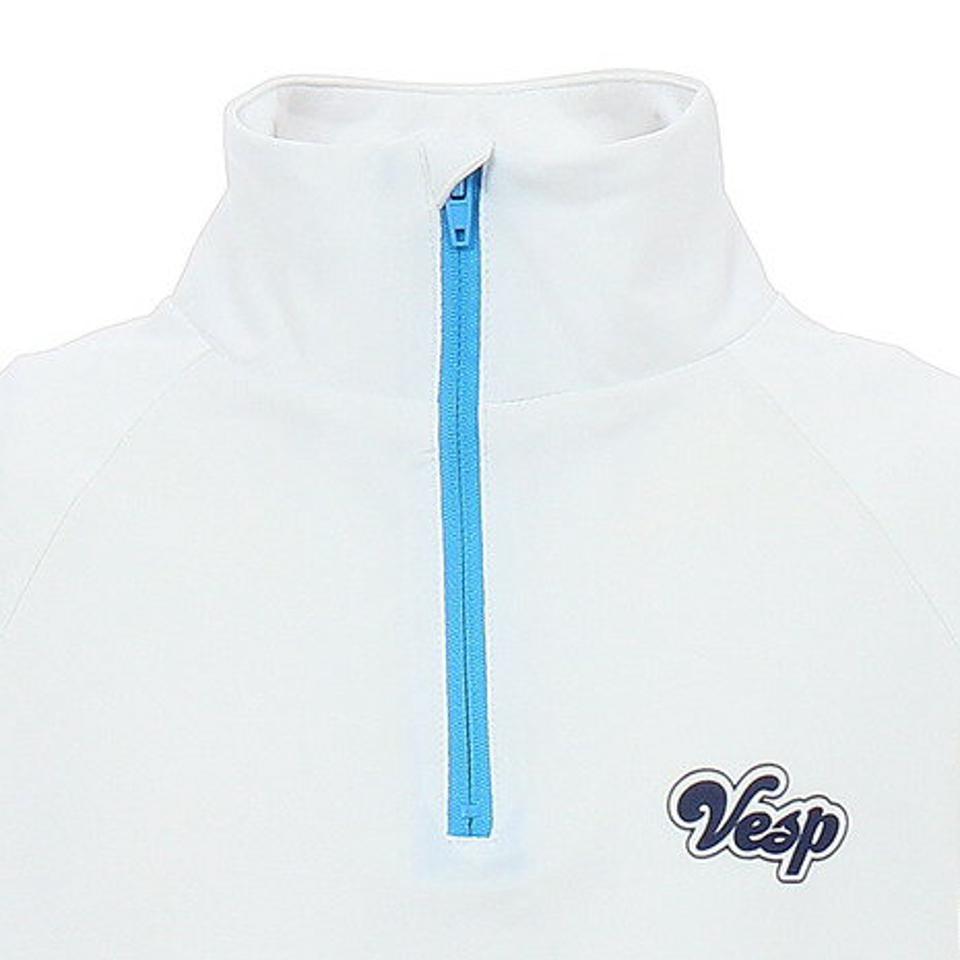 ベスプ(VESP)(キッズ)ジュニア アンダーフロントジップシャツ VPJU1001WH