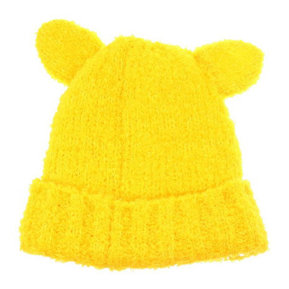 その他ブランド（OTHER BRAND） ジュニア ニットキャップ キャット 335Z2DW5037 YEL （キッズ）