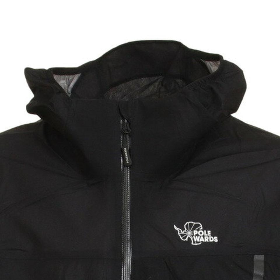 POLEWARDS(メンズ)ランニング UltraLight Rainフーディ PW2HJN15 BLK..