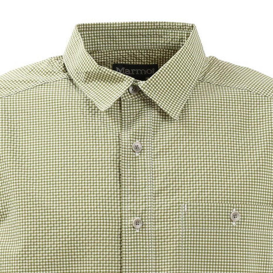 マーモット(Marmot) 長袖シャツ ギンガムチェックシャツ TOMRJB76XB OLV (メンズ)