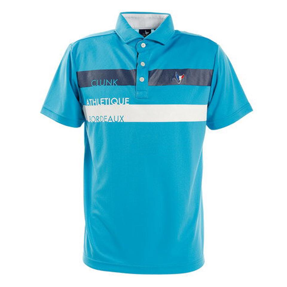 クランク(CLUNK) ゴルフウェア ショルダーラインポロシャツ CL5HTG09 BLU (メンズ)