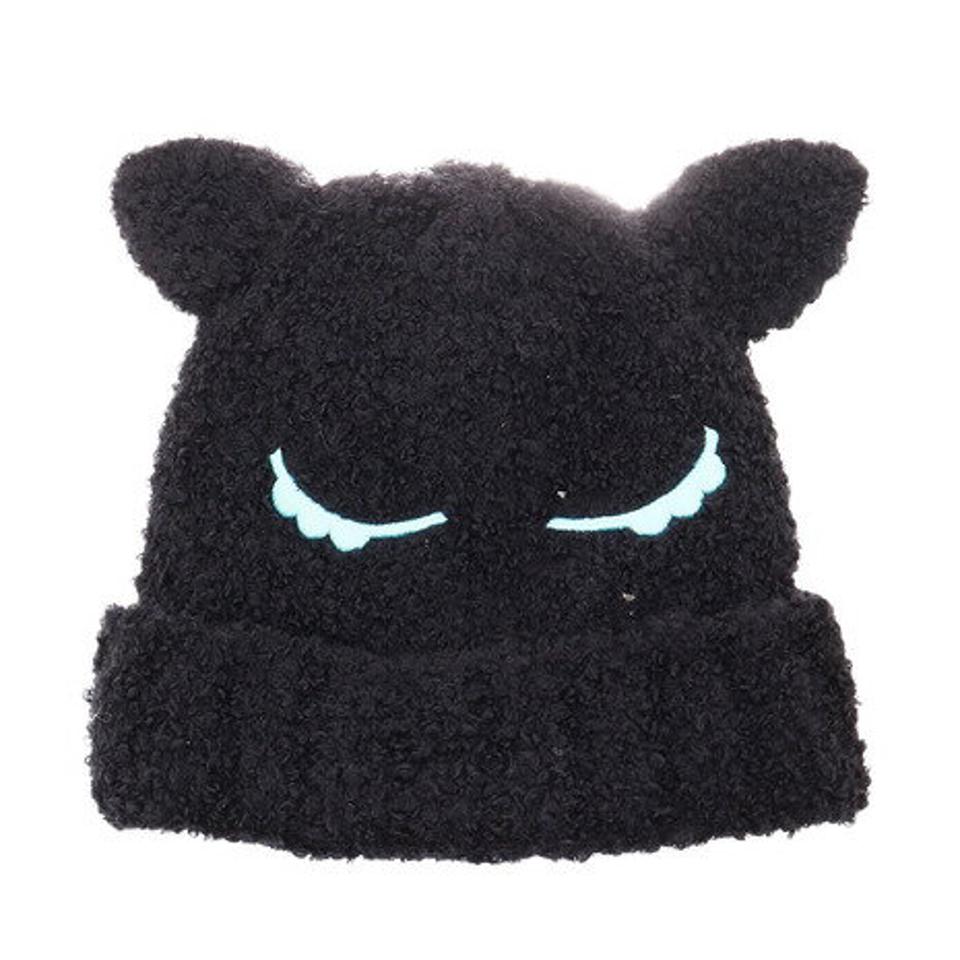 その他ブランド(OTHER BRAND) ジュニア ニットキャップ キャット 335Z2DW5037 BLK (キッズ)