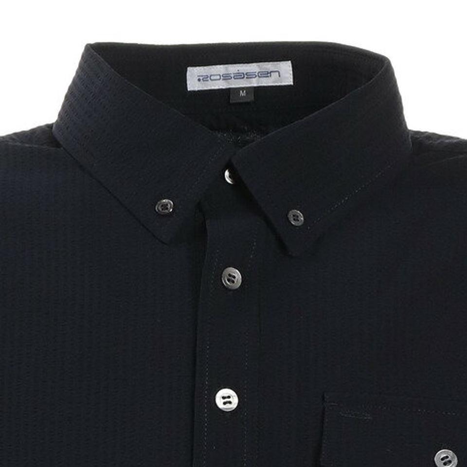 ROSASEN シアサッカー半袖シャツ 047-22344-098 (メンズ)