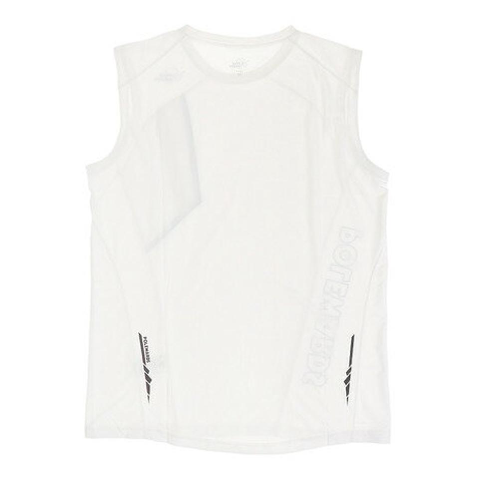 POLEWARDS(メンズ)SWicking ノースリーブシャツ PW2HJA21 WHT..