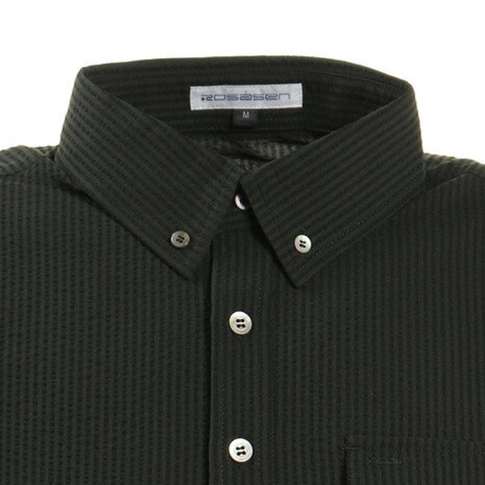 ROSASEN シアサッカー半袖シャツ 047-22344-027 (メンズ)