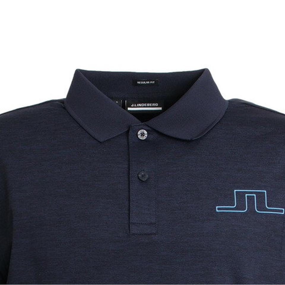 J.LINDEBERG(メンズ)ゴルフウエア ポロシャツ メンズ 秋冬 Bridge Regular Fit 長袖ポロシャツ 071-23910-098