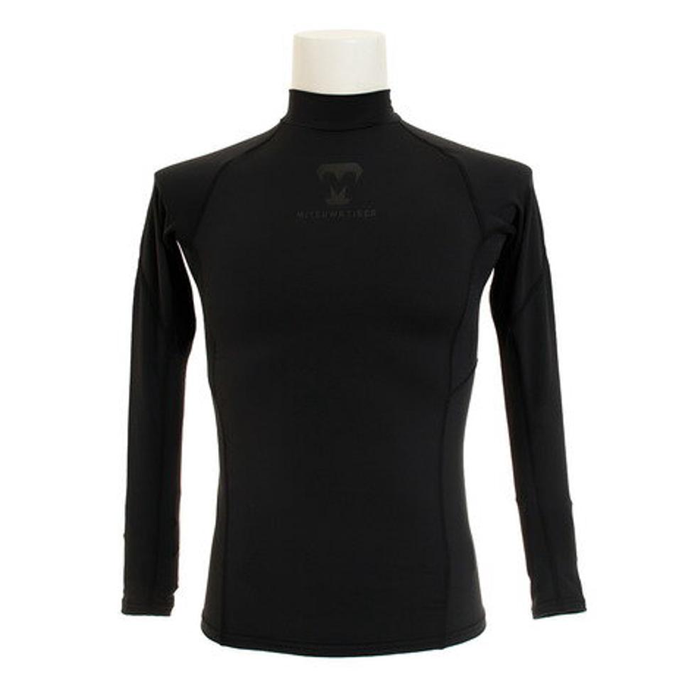 美津和タイガー(mitsuwa-tiger)(メンズ)野球 アンダーシャツ ヒートアンダー ハイネック 長袖 インナー シャツ MT7GSA27-090 防寒 冬用 吸汗速乾 保温