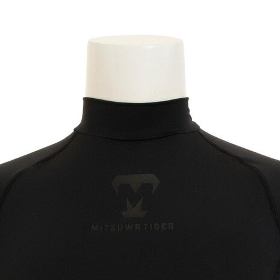 美津和タイガー(mitsuwa-tiger)(メンズ)野球 アンダーシャツ ヒートアンダー ハイネック 長袖 インナー シャツ MT7GSA27-090 防寒 冬用 吸汗速乾 保温
