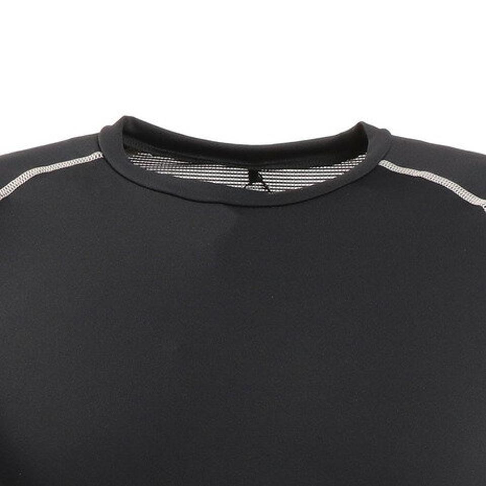 デュアリグ(DUARIG)(メンズ)ドライ 吸汗速乾 UVカット 抗菌防臭 クルーネック長袖シャツ 786D1ES5834 BK/GY