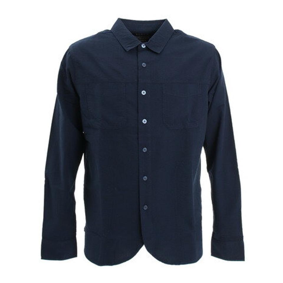 エルケクス(ELKEX)(メンズ)コットン 長袖シャツ 881EK1CG6281 NVY