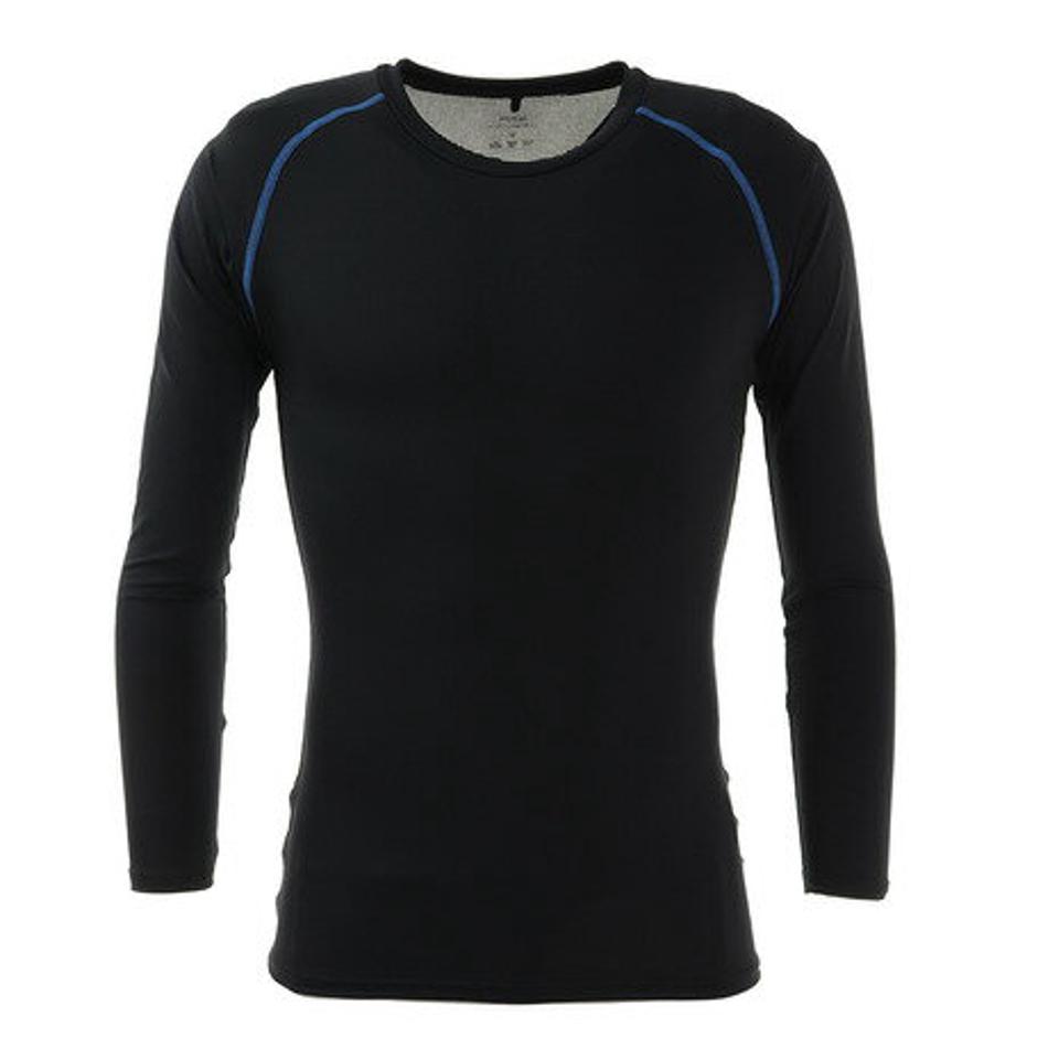 デュアリグ(DUARIG)(メンズ)ドライ 吸汗速乾 UVカット 抗菌防臭 クルーネック長袖シャツ 786D1ES5834 BK/BU