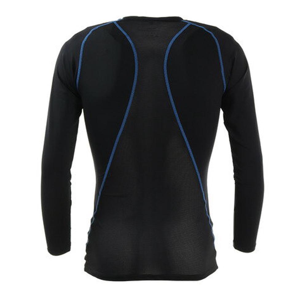 デュアリグ(DUARIG)(メンズ)ドライ 吸汗速乾 UVカット 抗菌防臭 クルーネック長袖シャツ 786D1ES5834 BK/BU