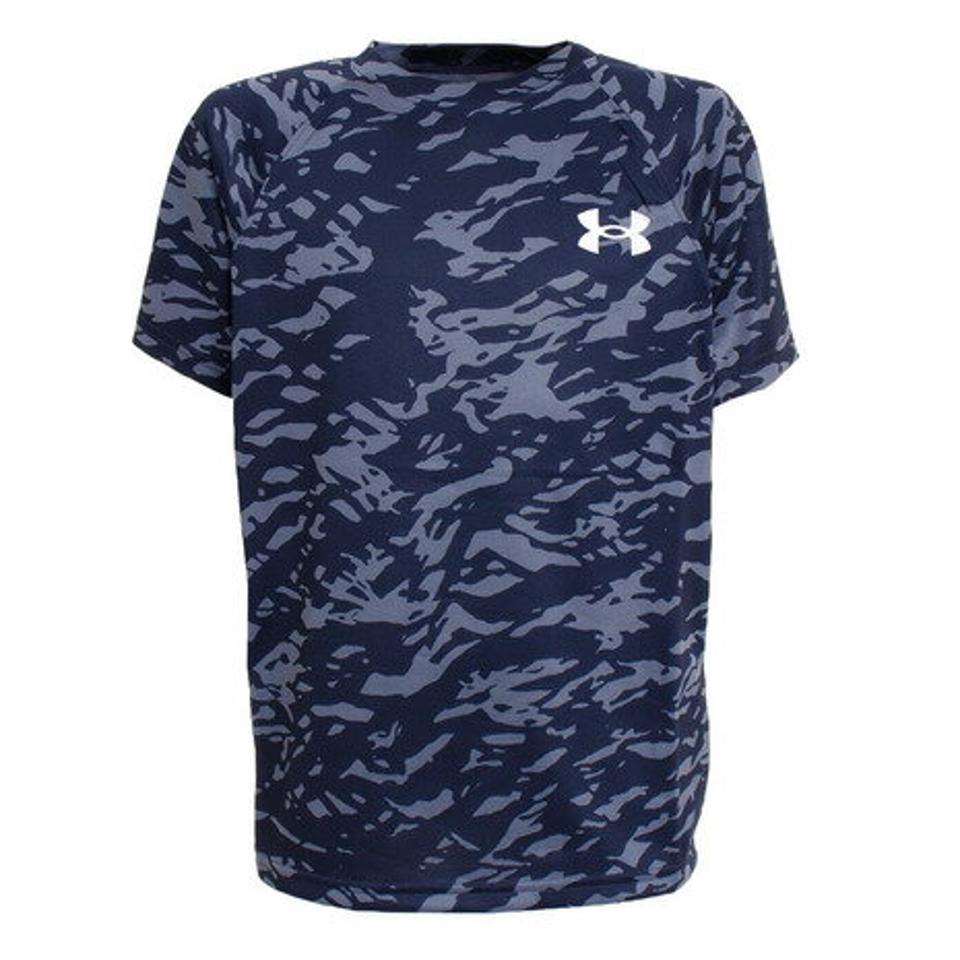 【スポーツデー エントリーでP5倍!4/3 9:59迄】アンダーアーマー(UNDER ARMOUR)(キッズ)野球ウェア ジュニア テック ノベルティ ショートスリーブ シャツ 1371986 410