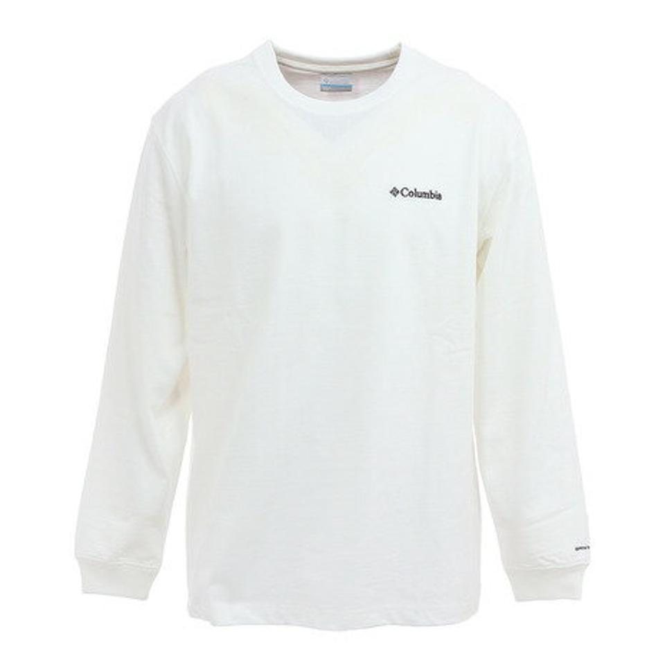 コロンビア(Columbia) Augustine Spire X ロングスリーブシャツ ホワイト PM1984 100 長袖ティーシャツ ロンT カジュアル トップス アウトドア (メンズ)