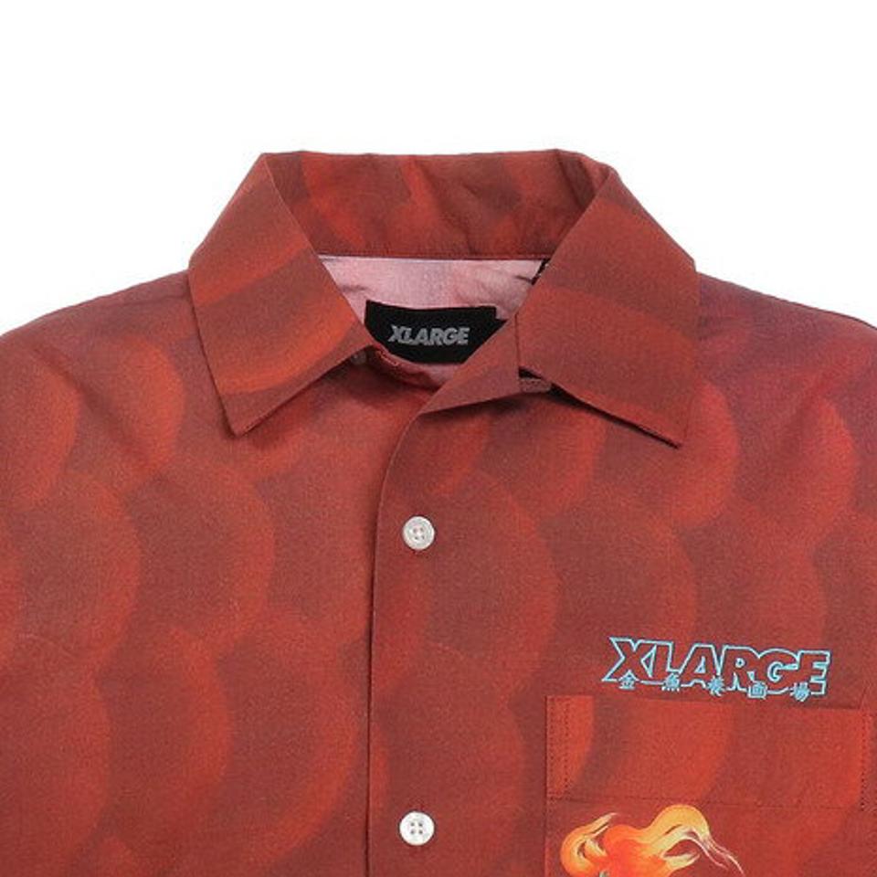 エクストララージ(XLARGE) 半袖シャツ KINGYO SKIN SHIRT 101212014008-RED (メンズ)