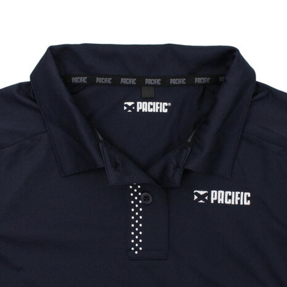 パシフィック（PACIFIC） テニス ドライプラス CAゲームポロボーダー PT19SW414 NVY （レディース）