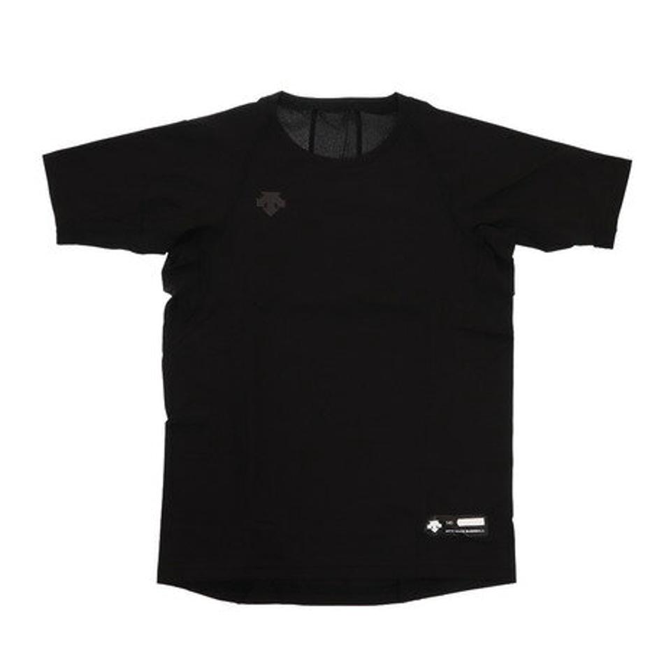 デサント(DESCENTE) 野球 アンダーシャツ ジュニア リラックスフィットシャツ 丸首半袖アンダーシャツ JSTD-721 BLK (キッズ)