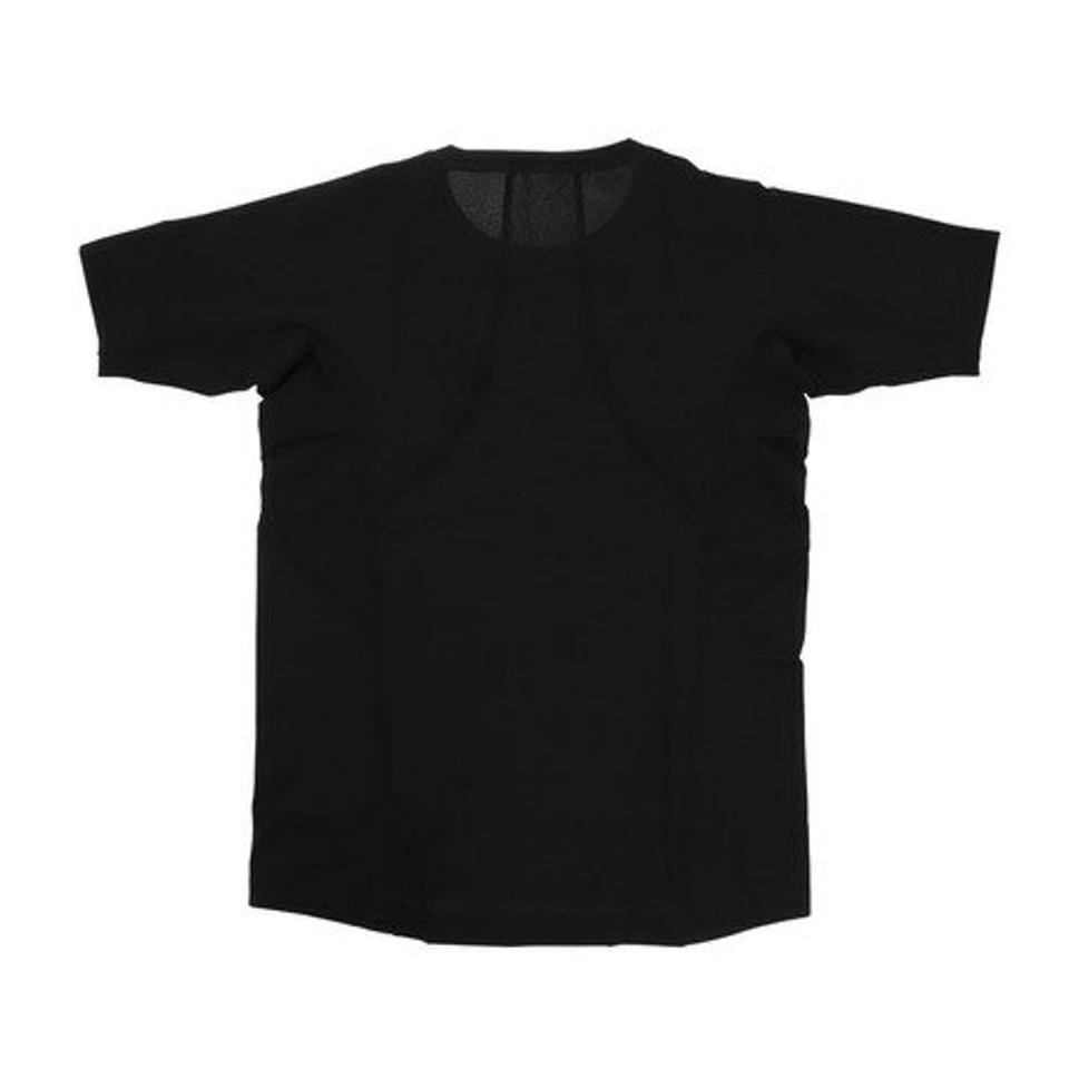 デサント(DESCENTE) 野球 アンダーシャツ ジュニア リラックスフィットシャツ 丸首半袖アンダーシャツ JSTD-721 BLK (キッズ)