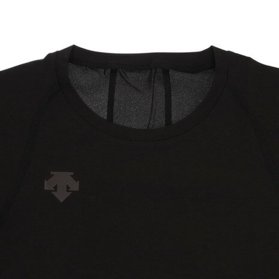 デサント(DESCENTE) 野球 アンダーシャツ ジュニア リラックスフィットシャツ 丸首半袖アンダーシャツ JSTD-721 BLK (キッズ)