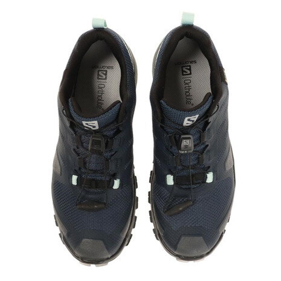 サロモン（SALOMON） XA ROGG GTX W Dark Denim L41122000 トレッキングシューズ 登山靴 アウトドア ハイキング ゴアテックス 防水 ローカット （レディース）