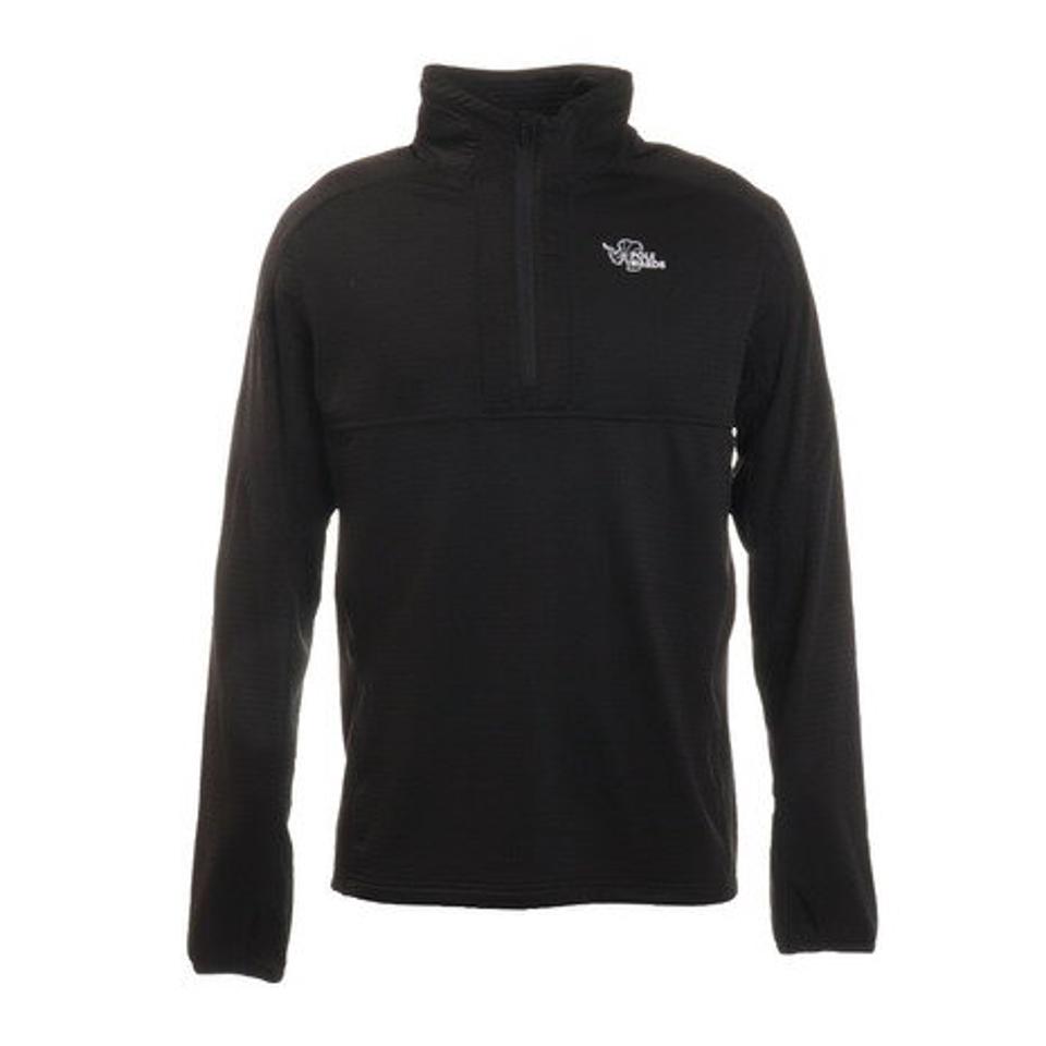 POLEWARDS(メンズ)ドライコンフォート ジップシャツ PW22JB02 BLK