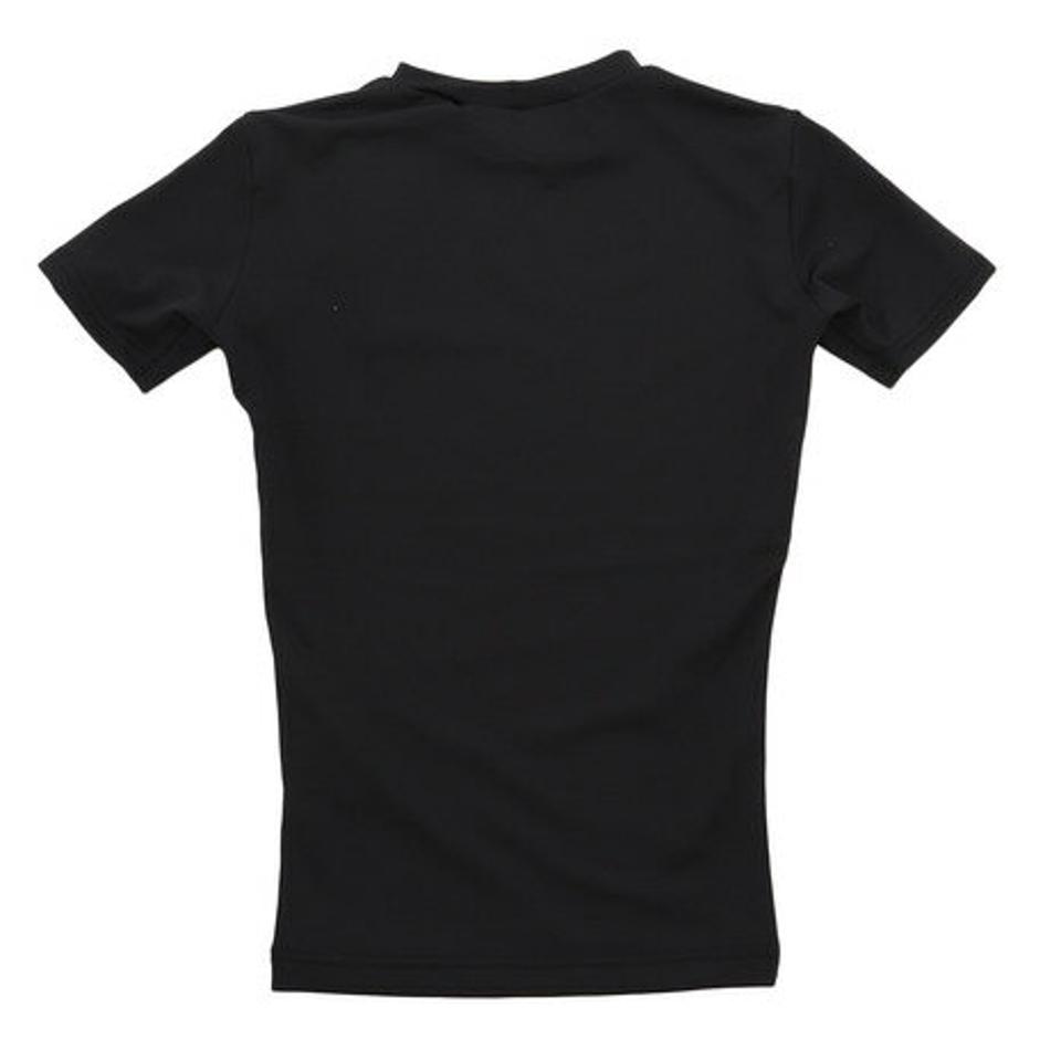 エックスティーエス(XTS) 野球 アンダーシャツ 半袖 ジュニア ストレッチ クルーネック インナー シャツ 724G6ES4198 黒 (キッズ)