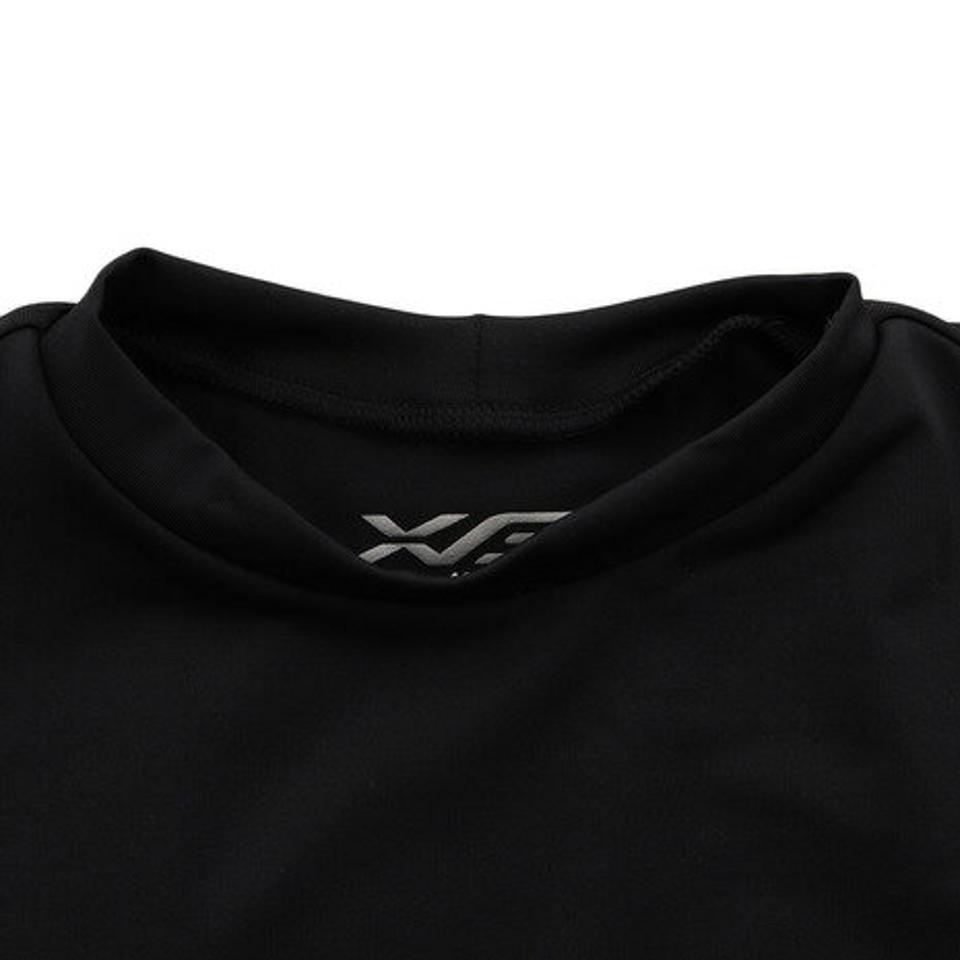 エックスティーエス(XTS) 野球 アンダーシャツ 半袖 ジュニア ストレッチ クルーネック インナー シャツ 724G6ES4198 黒 (キッズ)