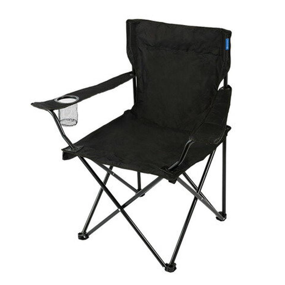 ホールアース(Whole Earth) アウトドア キャンプ 椅子 チェア 折りたたみ コンパクト LUCKY TIME CHAIR WE2KDC08 BLK ハイチェア