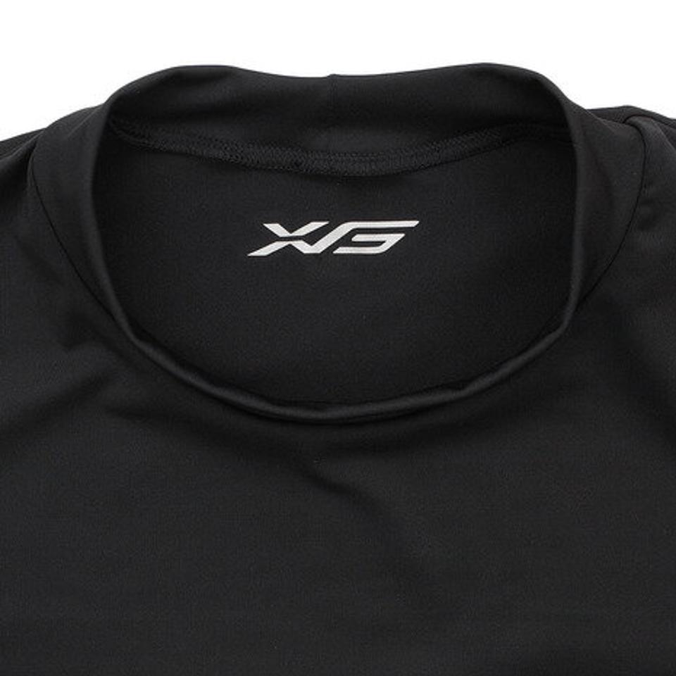 エックスティーエス(XTS) ストレッチ丸首 七分袖アンダーシャツ 723G6ES4169 BLK (メンズ)