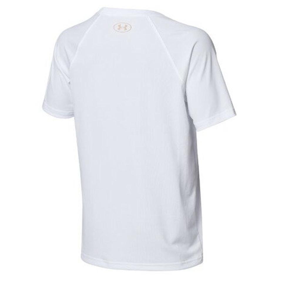 アンダーアーマー(UNDER ARMOUR) ボーイズ テック ベースボール ロゴ 半袖シャツ 1364514 WHT BB (キッズ)