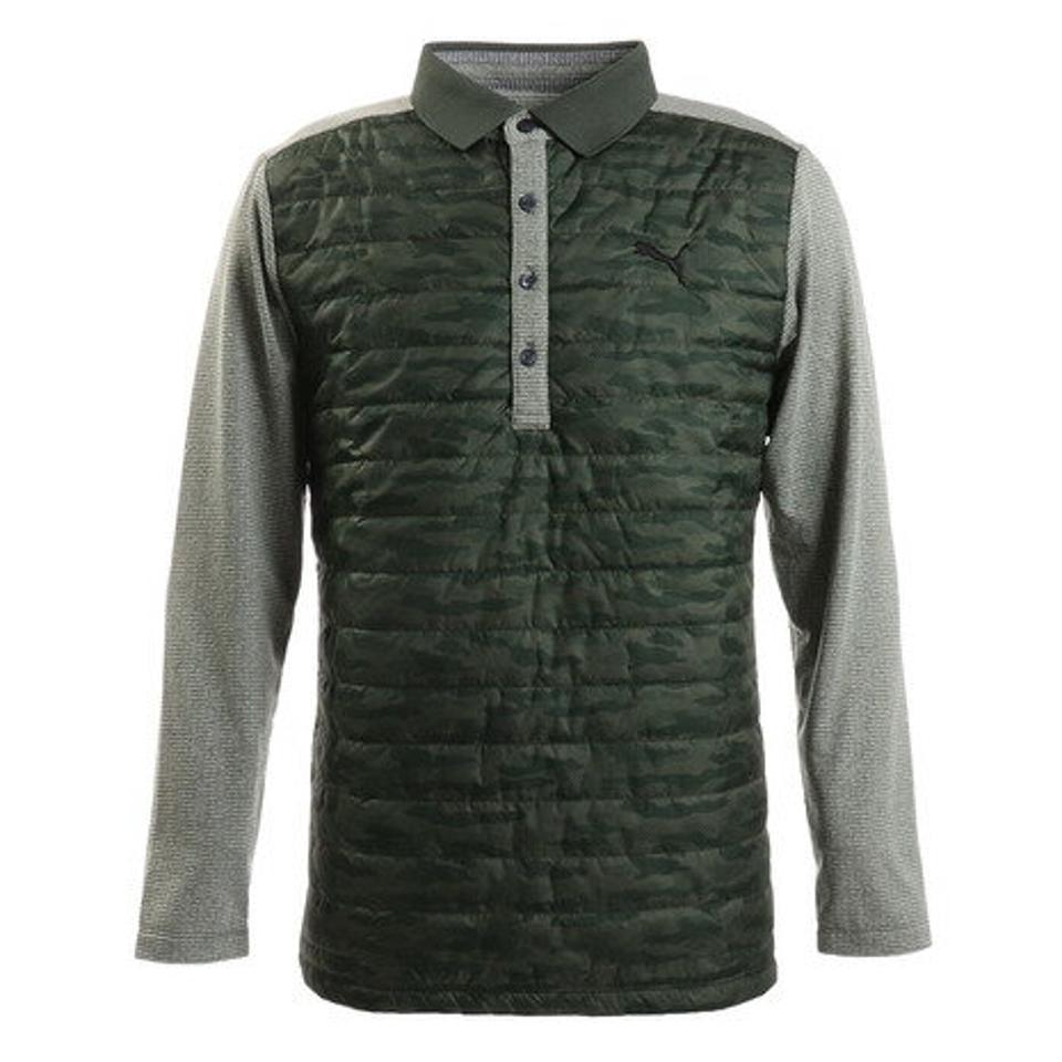 プーマ(PUMA) ゴルフウエア ポロシャツ メンズ 秋冬 ウォーム パデッドポロシャツ 930106-03 (メンズ)