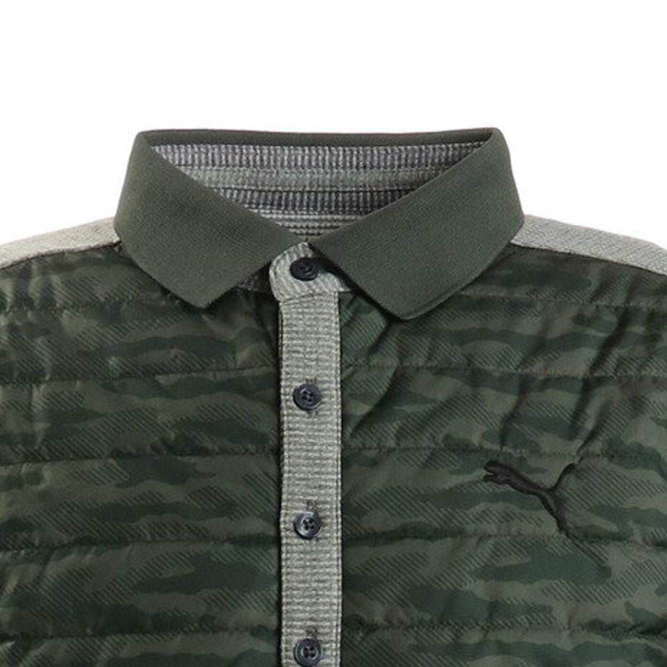 プーマ(PUMA) ゴルフウエア ポロシャツ メンズ 秋冬 ウォーム パデッドポロシャツ 930106-03 (メンズ)