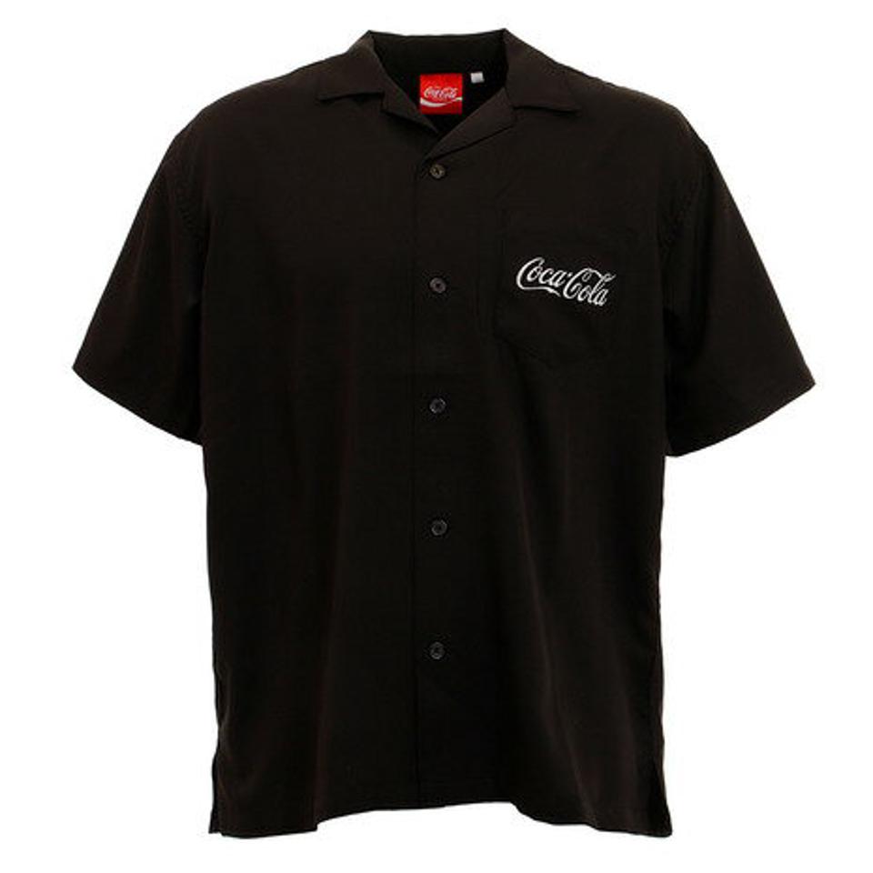 コカコーラ(Coca-Cola)(メンズ)バックボトルシャツ 0530113-01 BLK