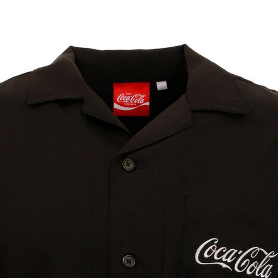 コカコーラ(Coca-Cola)(メンズ)バックボトルシャツ 0530113-01 BLK