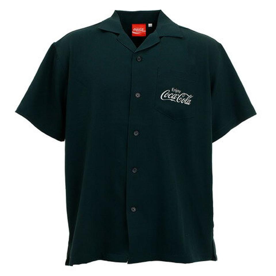 コカコーラ(Coca-Cola) バック刺繍シャツ 0530112-52 GRN (メンズ)