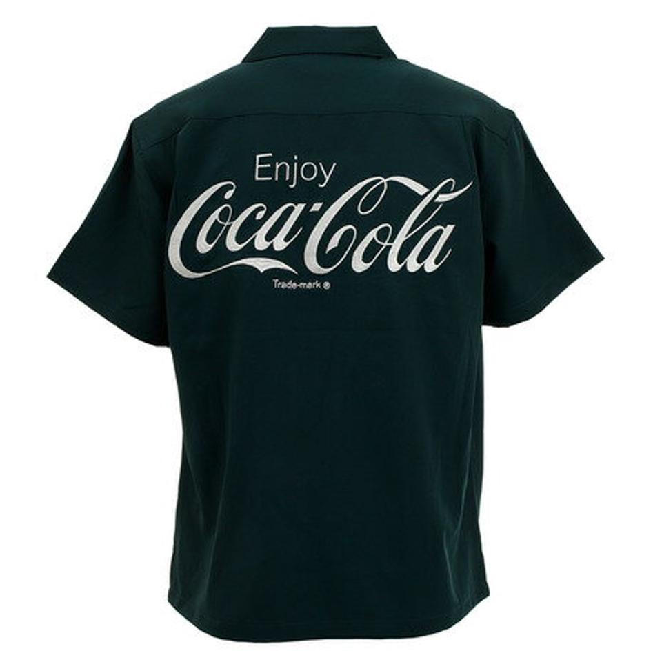 コカコーラ(Coca-Cola) バック刺繍シャツ 0530112-52 GRN (メンズ)