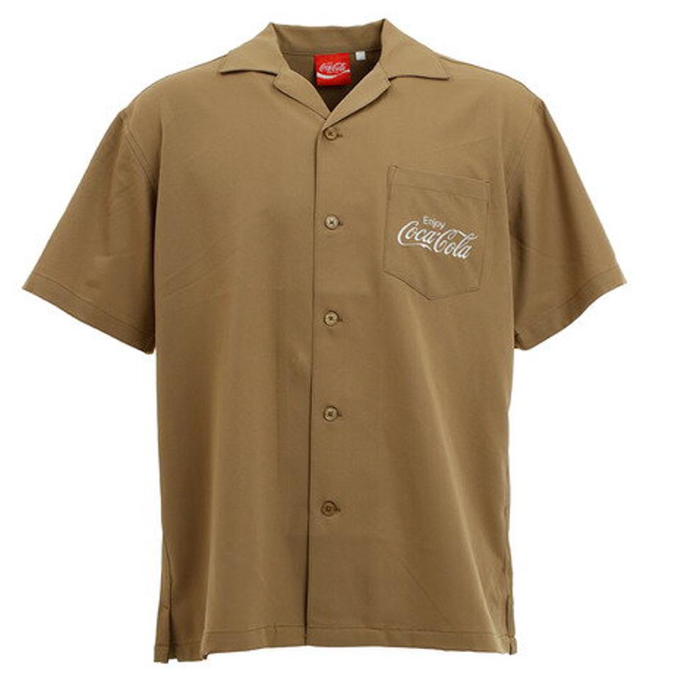 コカコーラ(Coca-Cola)(メンズ)バック刺繍シャツ 0530112-35 BEI