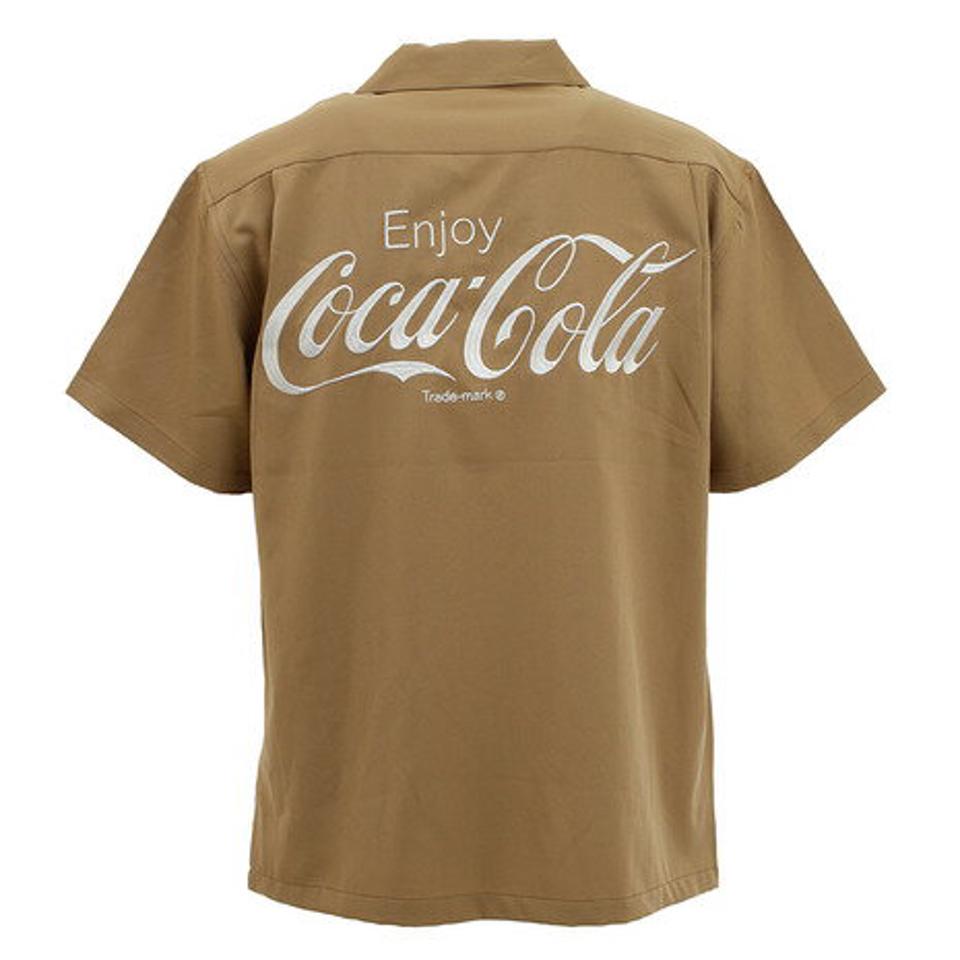 コカコーラ(Coca-Cola)(メンズ)バック刺繍シャツ 0530112-35 BEI