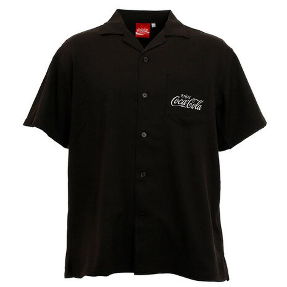 コカコーラ(Coca-Cola)(メンズ)バック刺繍シャツ 0530112-01 BLK