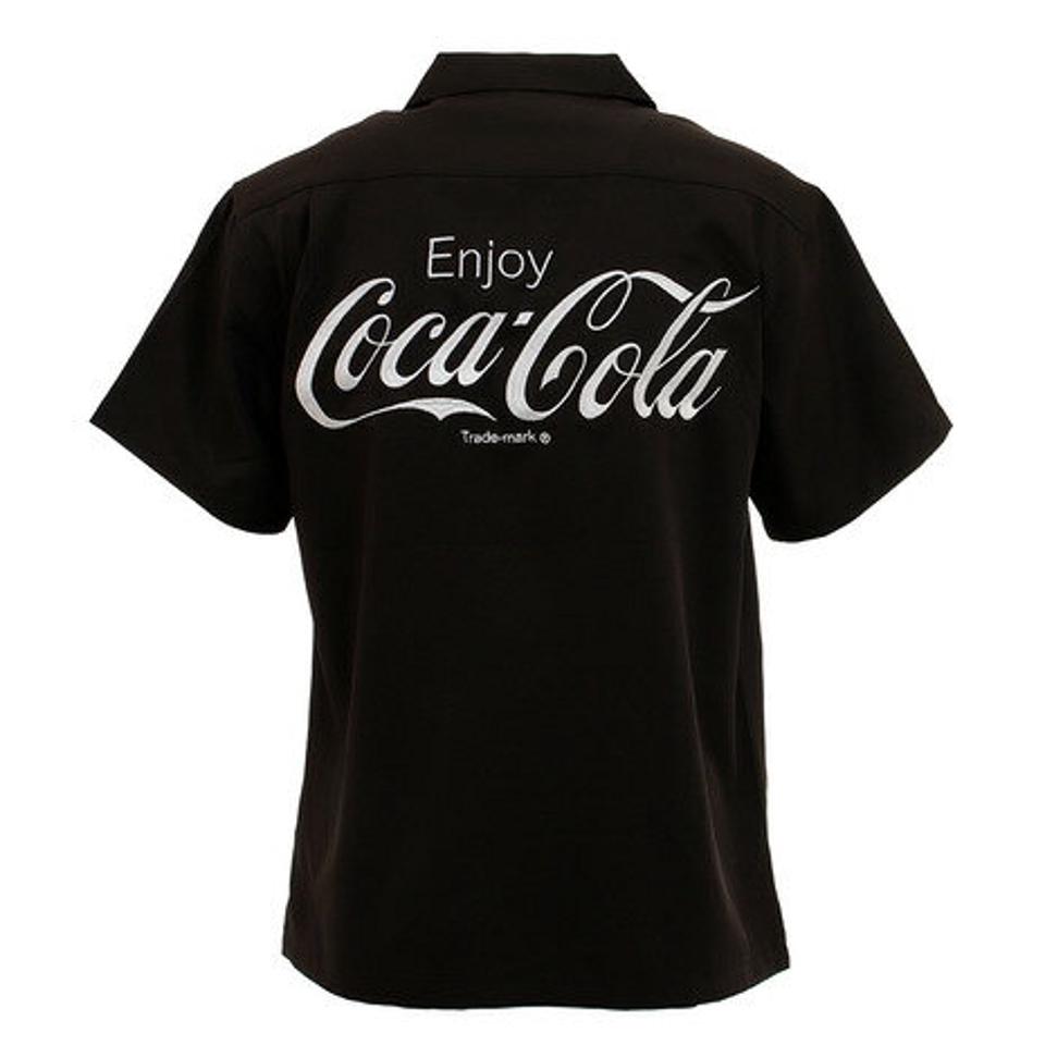 コカコーラ(Coca-Cola)(メンズ)バック刺繍シャツ 0530112-01 BLK