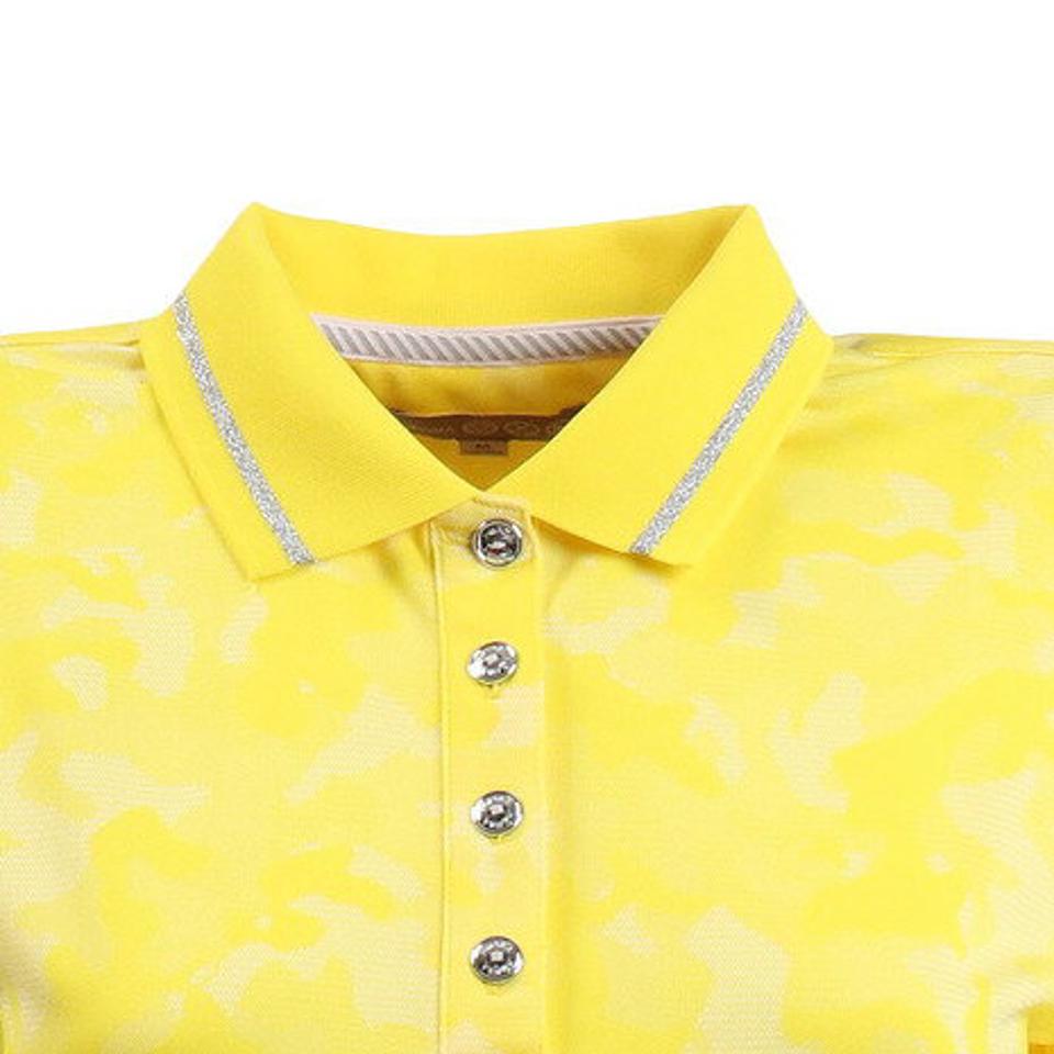 本間ゴルフ(HONMA) ゴルフウェア カモフラージュ柄 半袖シャツ 036-734167-YE (レディース)