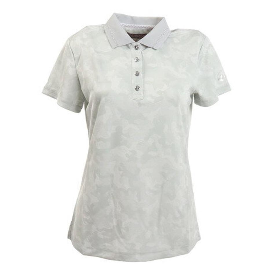 本間ゴルフ(HONMA) ゴルフウェア カモフラージュ柄 半袖シャツ 036-734167-GY (レディース)