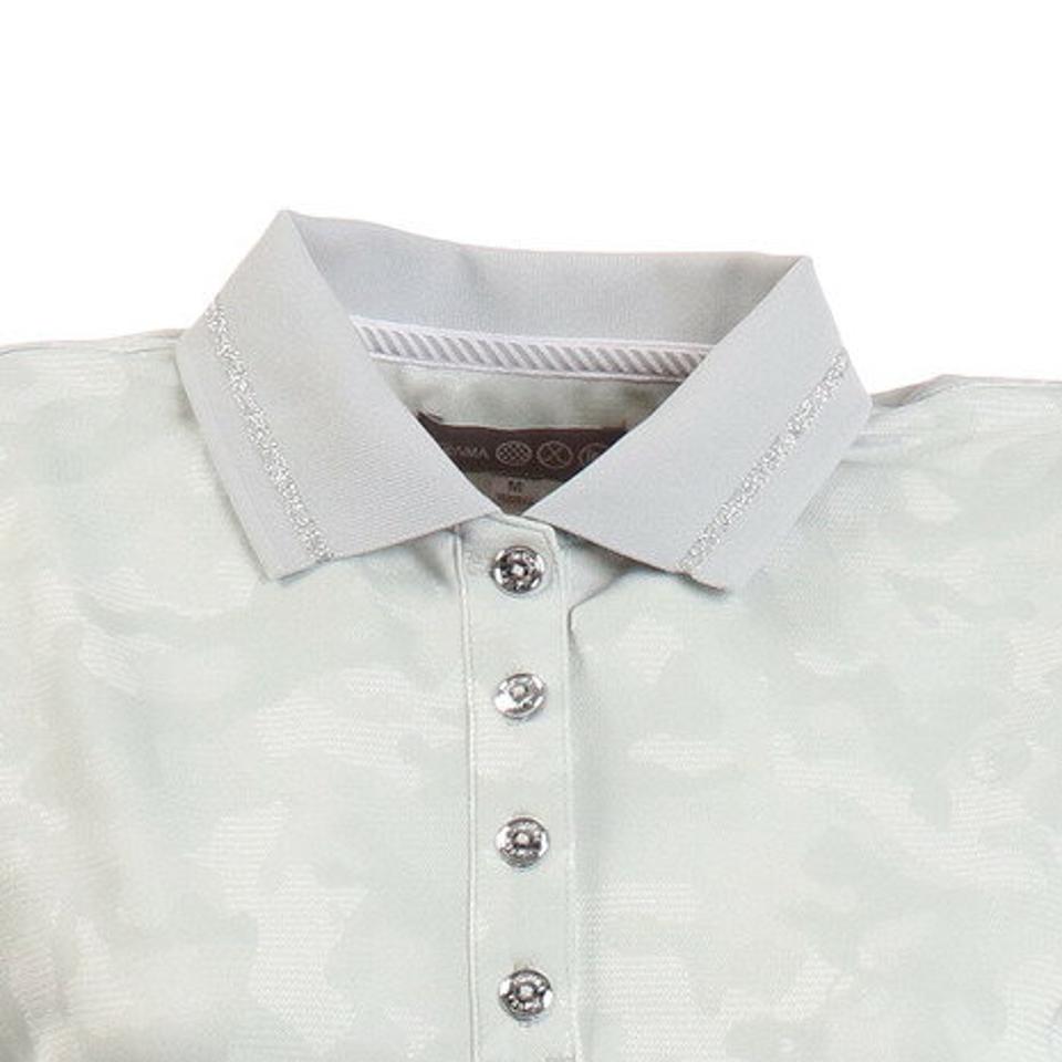 本間ゴルフ(HONMA) ゴルフウェア カモフラージュ柄 半袖シャツ 036-734167-GY (レディース)